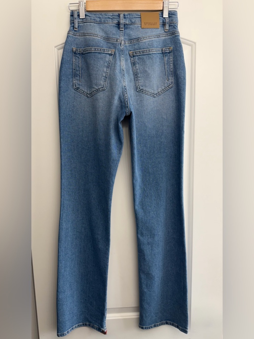Derek Lam Crosby Light Blue High Rise Taylored Wide-Leg Jeans in Sutton Vintage - Picture 6 of 10